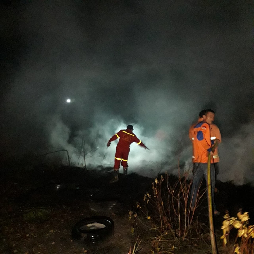 Kebakaran Lahan di Jl. Agung Tunggal Perum Wahana Asri 2