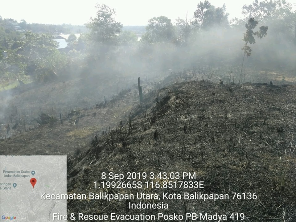 Kebakaran Lahan di Jl. Projakal KM.5 