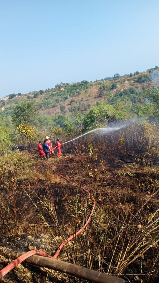 Kebakaran Lahan di Jl. Transat RT.67