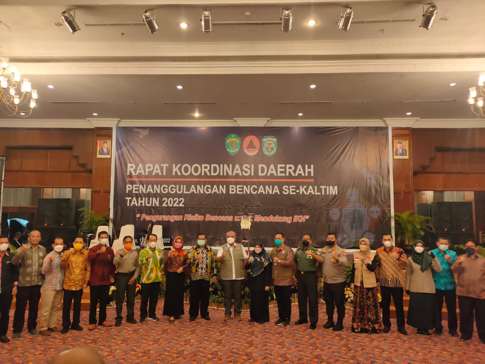 Rapat Koordinasi Daerah (Rakorda) Penanggulangan Bencana se-Kaltim tahun 2022.