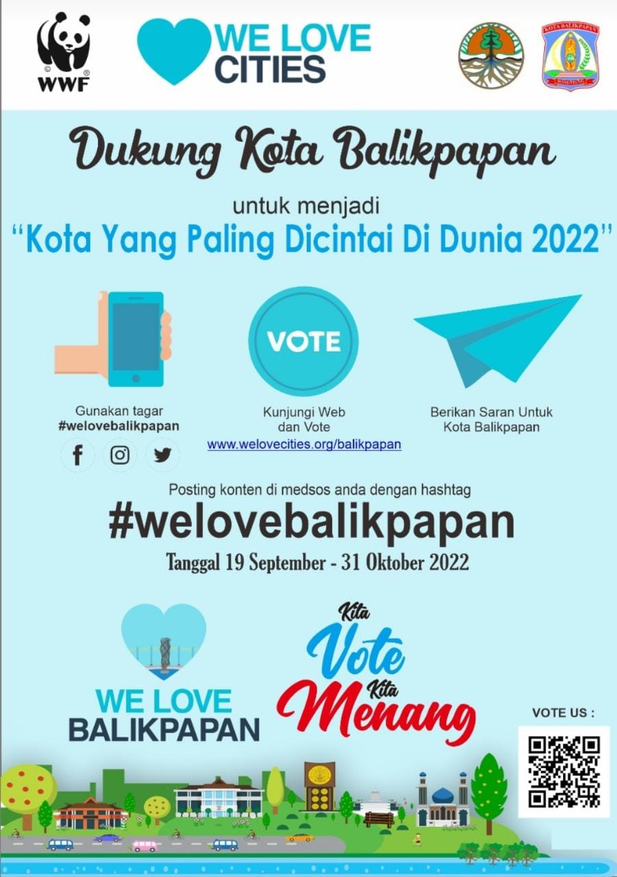 Dukung Kota Balikpapan Sebagai Kota Paling dicintai Tahun 2022