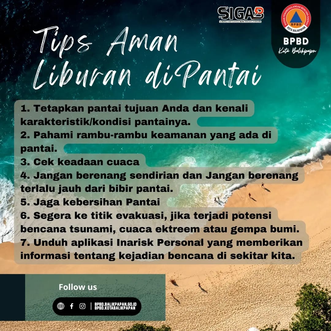 Tips Aman Liburan di Pantai 