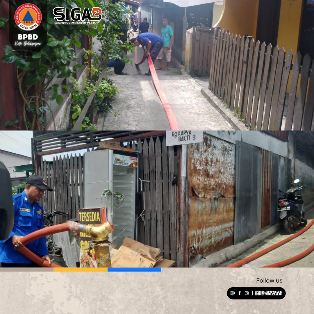 Giat Gelar Selang dan Hydrant air