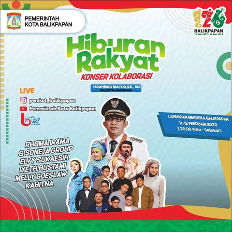 Konser Kolaborasi dalam rangka HUT ke-126 Kota Balikpapan