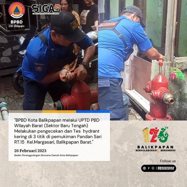 Giat Gelar Selang dan Hydrant Air