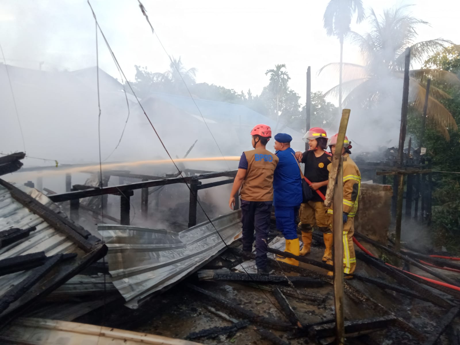 Kebakaran Pemukiman di KM 9 RT 67 