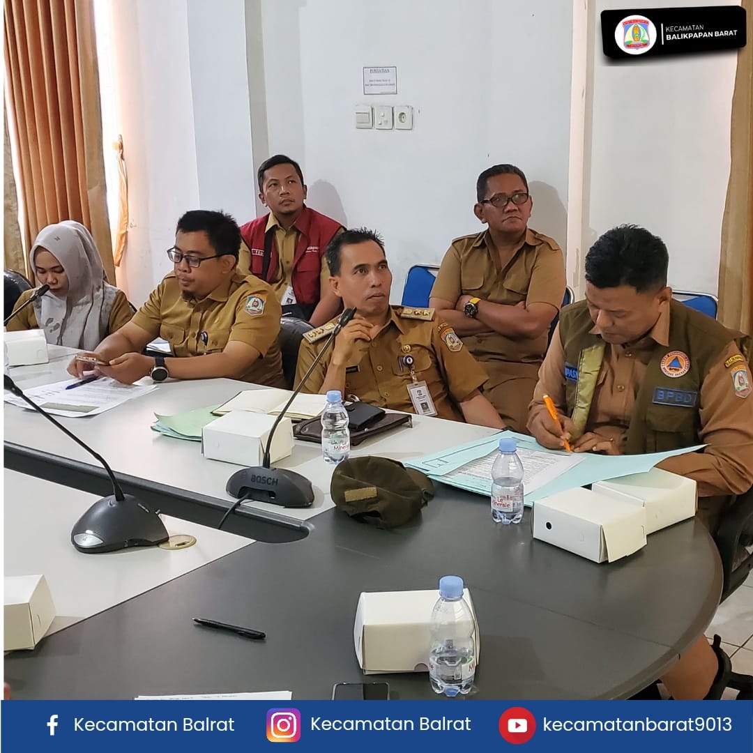 Rapat Koordinasi Penanganan Bencana Longsor Kelurahan Baru Ilir