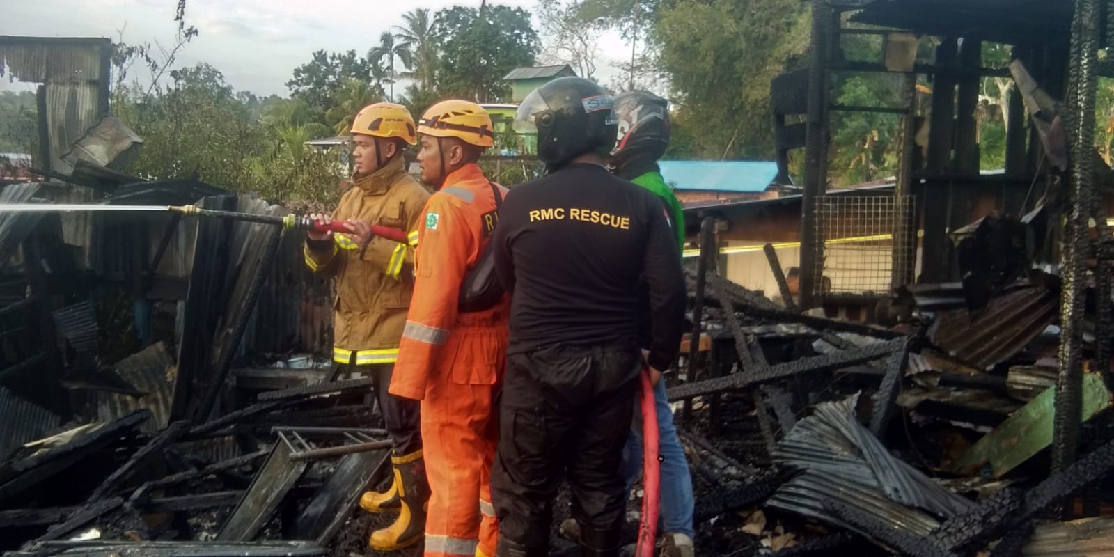 Kebakaran  Di  Jalan Morgo Mulyo Gunung 1 RT 8 Kelurahan Margo Mulyo Kecamatan Balikpapan Barat.