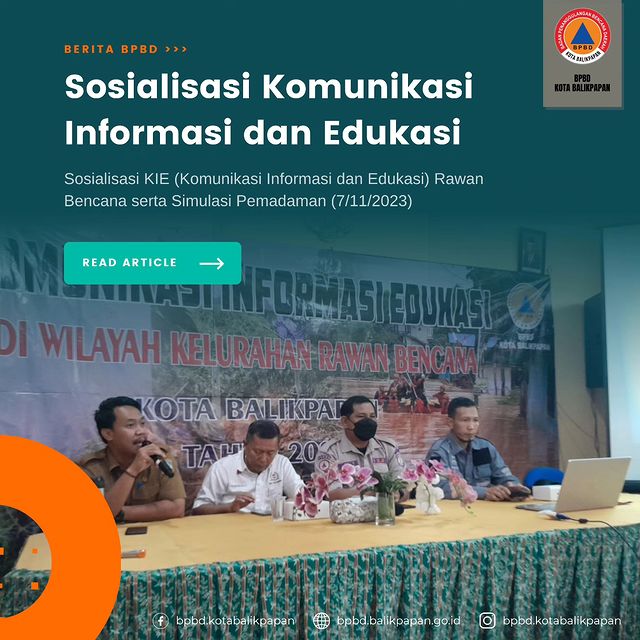 Sosialisasi KIE (Komunikasi Informasi dan Edukasi) Rawan Bencana