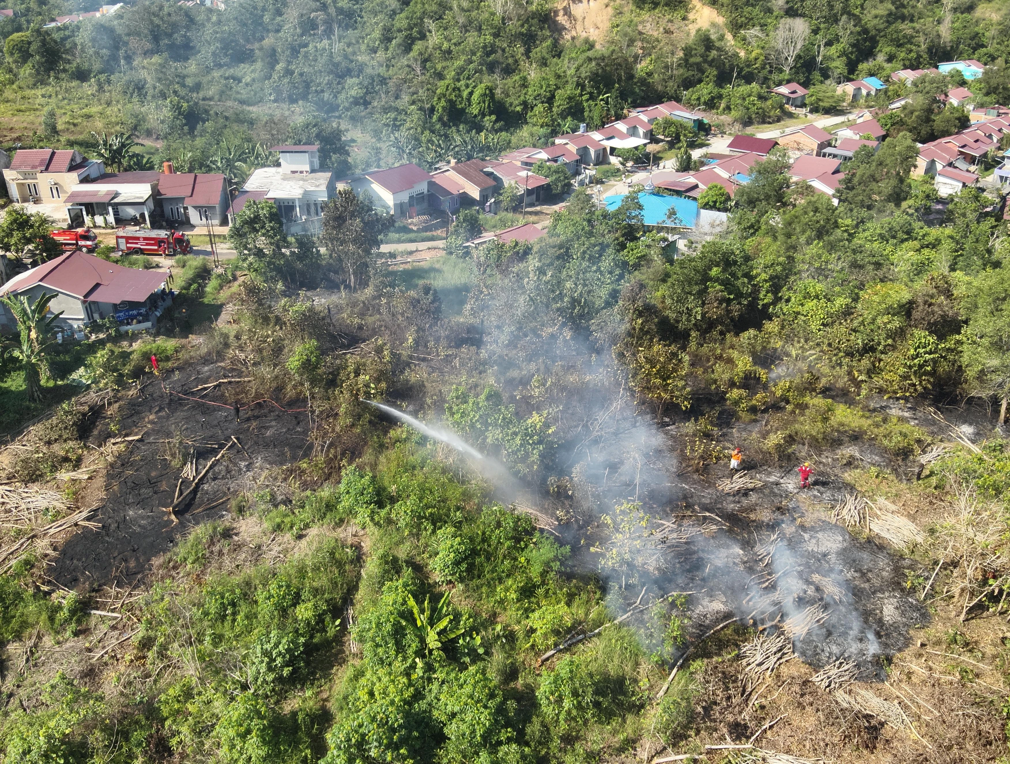 Kebakaran lahan di Kecamatan Balikpapan Selatan