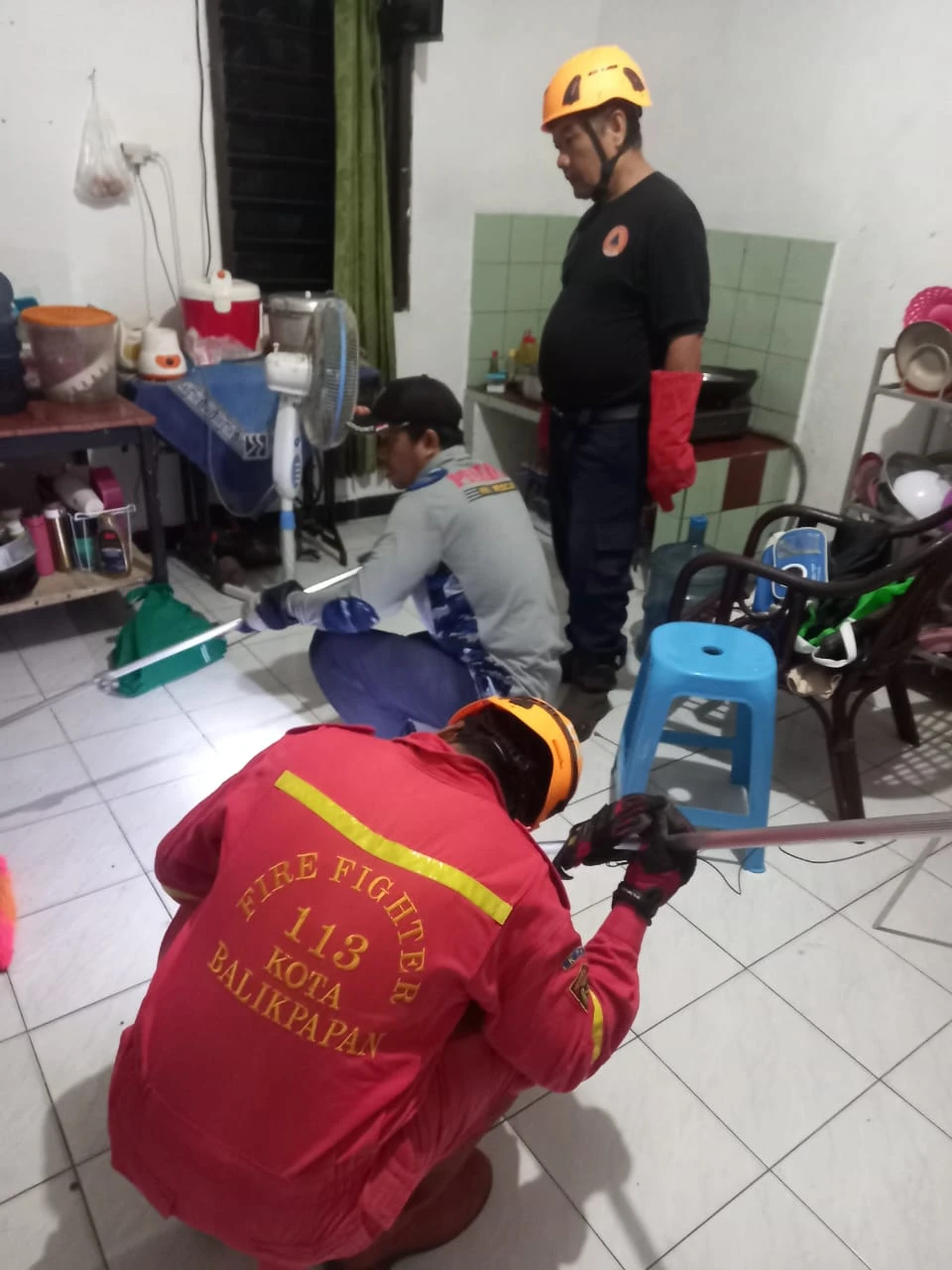 BPBD Evakuasi Ular Cicak BPBD Evakuasi Ular Cicak